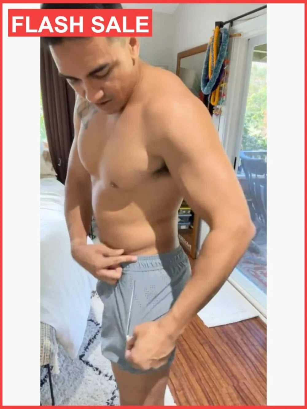 Mens Swim Trunks with Compression Liner 5